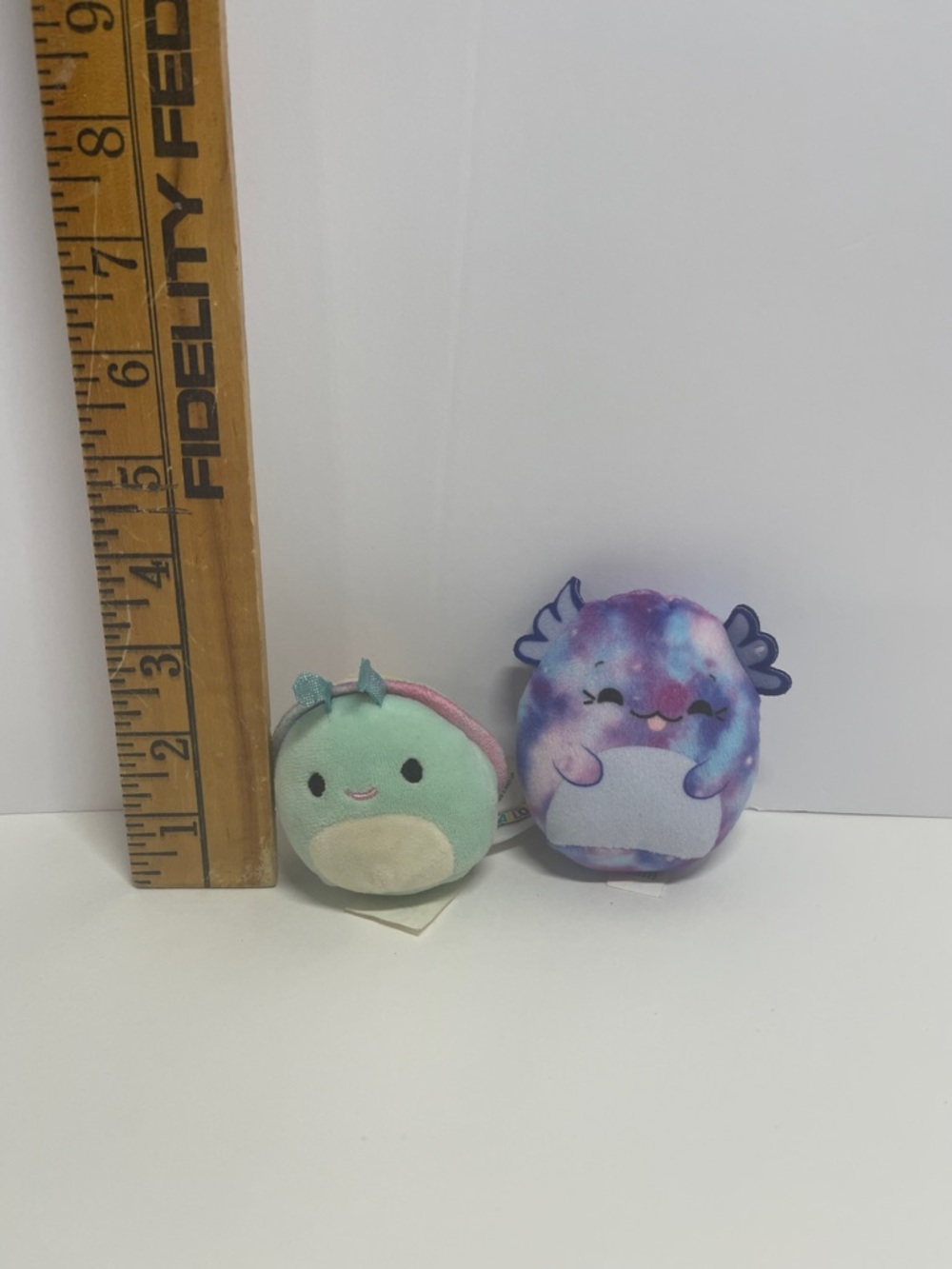 Squishmallows Mini Pet Plushes - Mint Green & Purple Galaxy